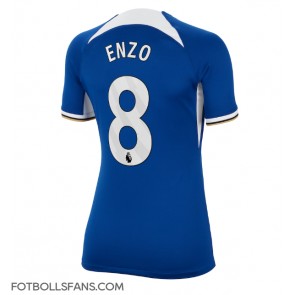Chelsea Enzo Fernandez #8 Replika Hemmatröja Damer 2023-24 Kortärmad